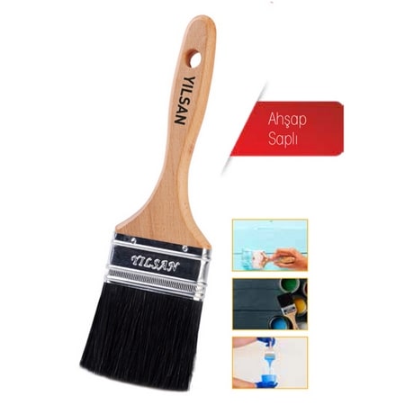 Yılsan 100/106 Epoksi Yağlı Boya Fırçası (Ahşap Saplı) 4’’